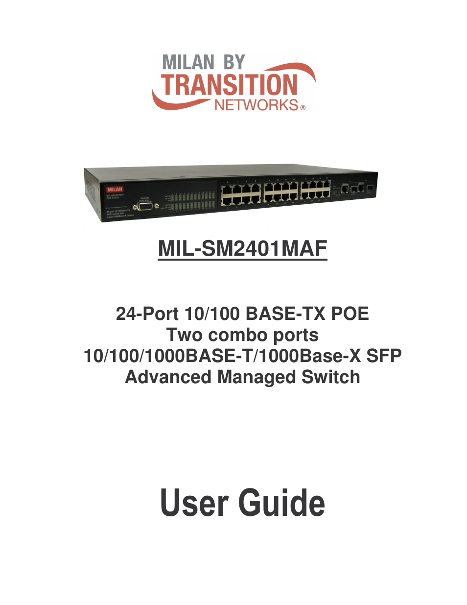 Milan Technology MIL-SM2401MAF User Manual | 178 pages