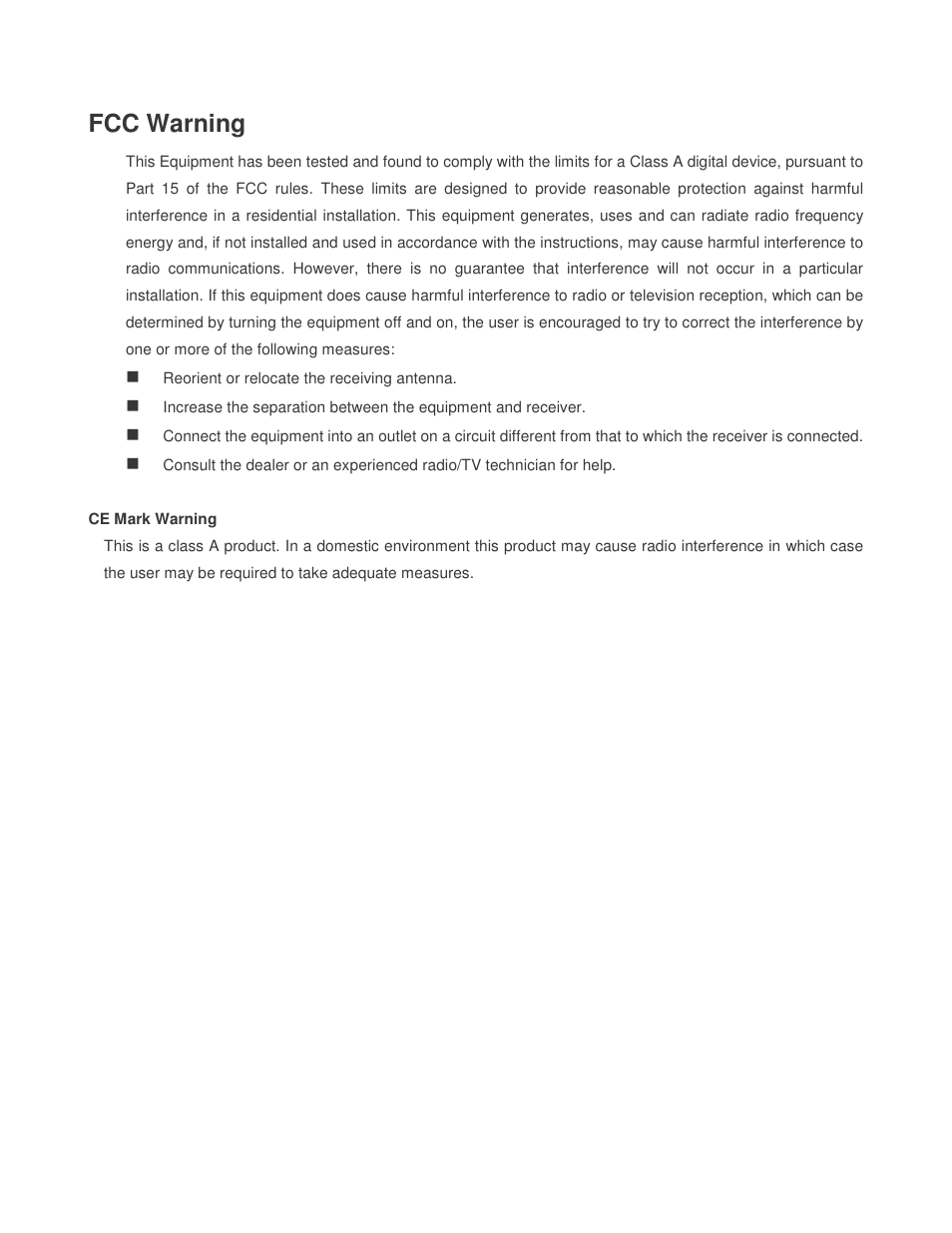 Fcc warning | Milan Technology MIL-SM2401MAF User Manual | Page 3 / 178