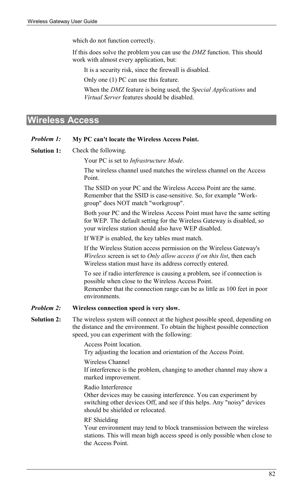 Wireless access | Milan Technology MIL-W0311 User Manual | Page 85 / 100