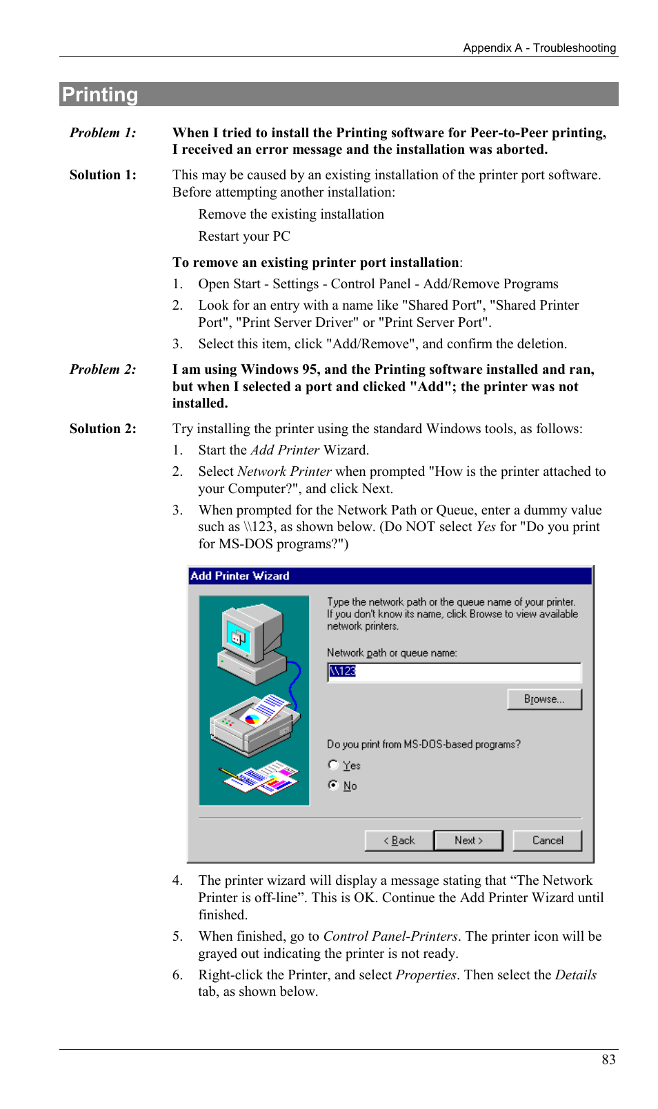 Printing | Milan Technology MIL-W0311 User Manual | Page 86 / 100