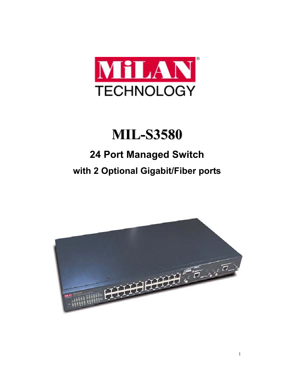 Milan Technology MIL-S3580 User Manual | 80 pages