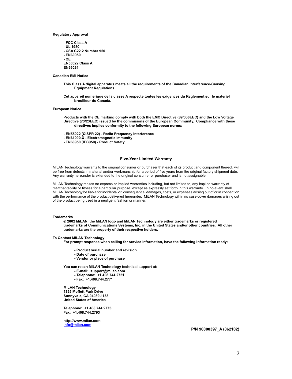 Milan Technology MIL-S3580 User Manual | Page 3 / 80