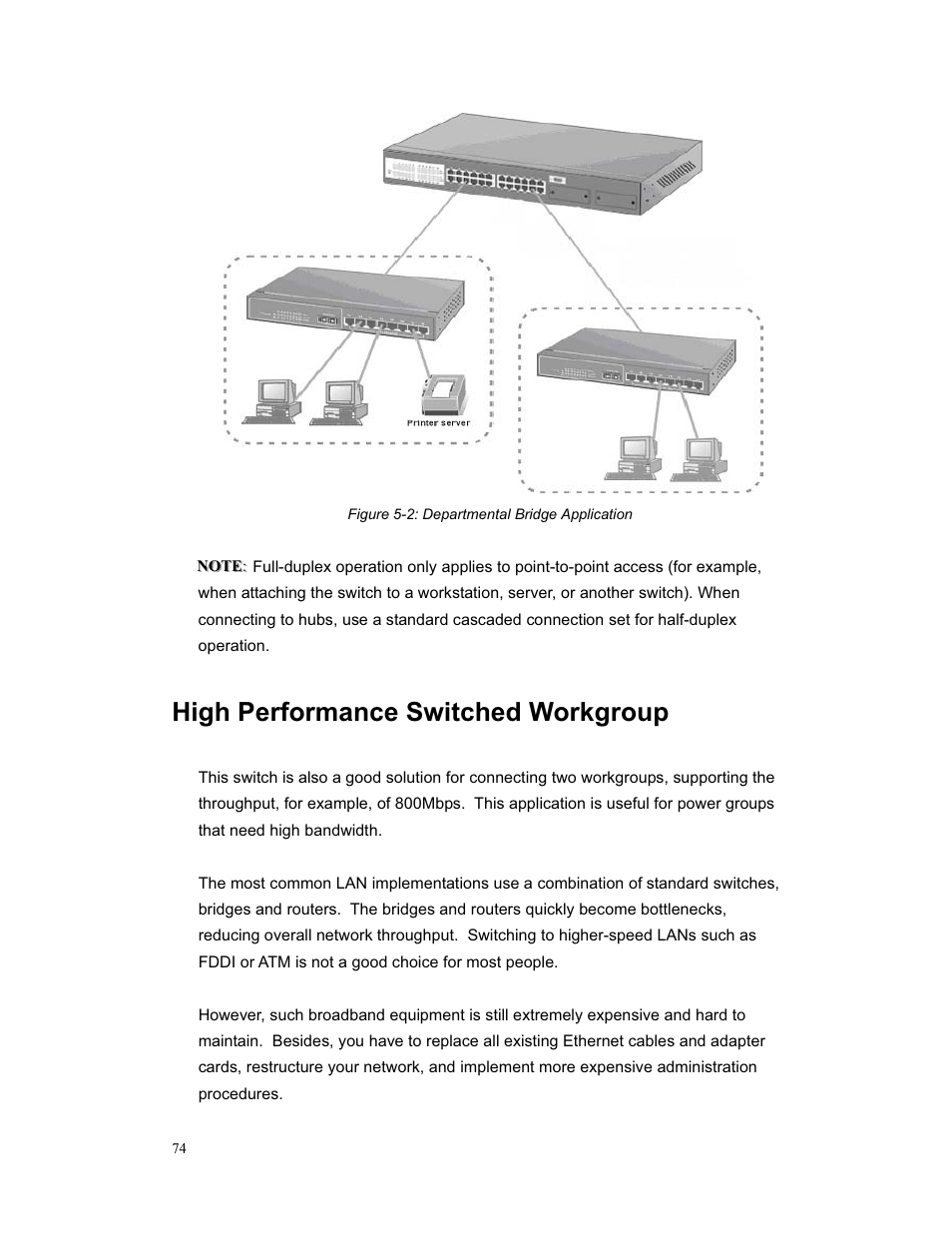 High performance switched workgroup | Milan Technology MIL-S3580 User Manual | Page 74 / 80