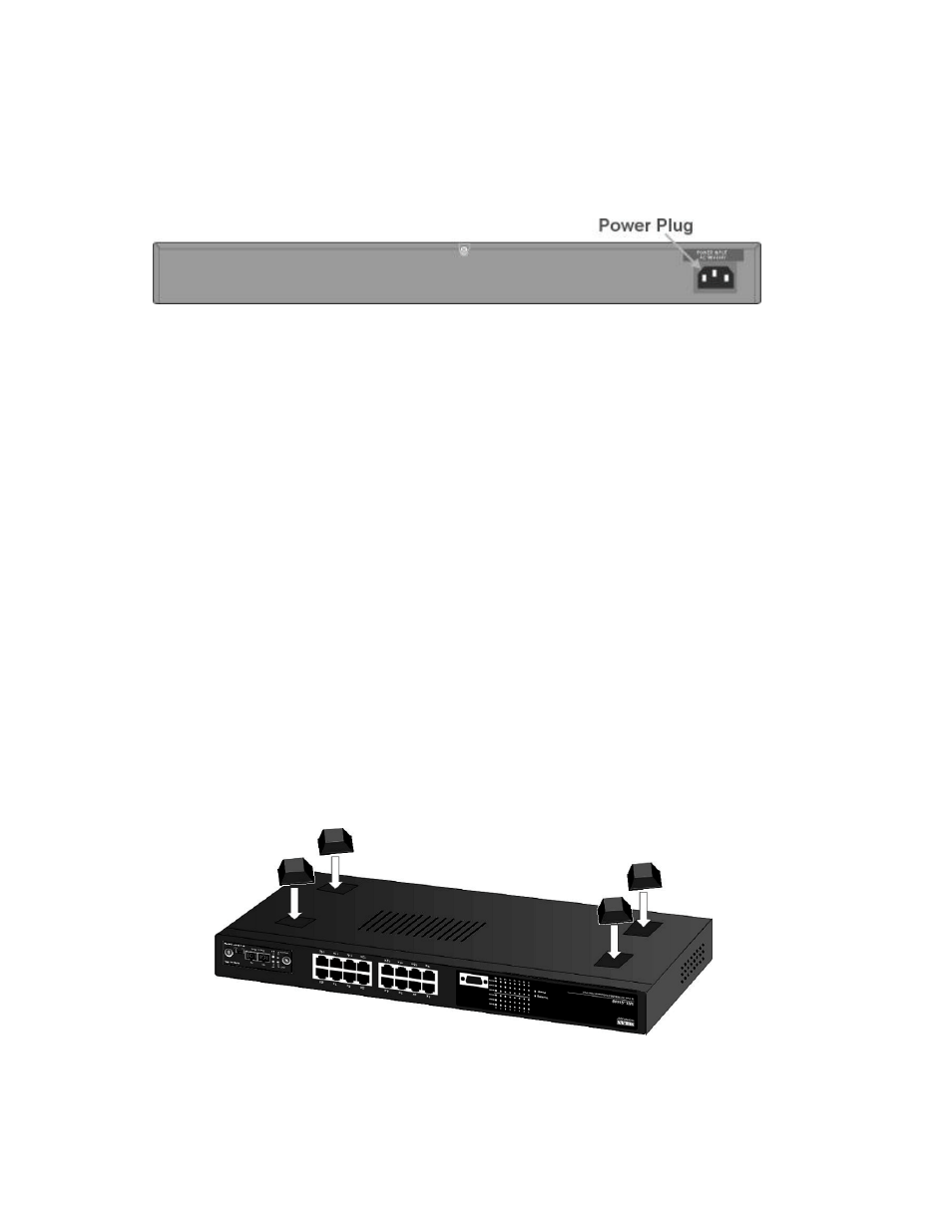 Desktop installation, Rear panel | Milan Technology MIL-S1600 User Manual | Page 9 / 28