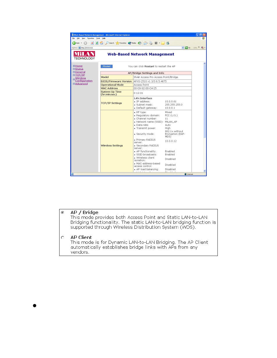 2 step 1: selecting an operational mode | Milan Technology MIL-W2332G User Manual | Page 17 / 70