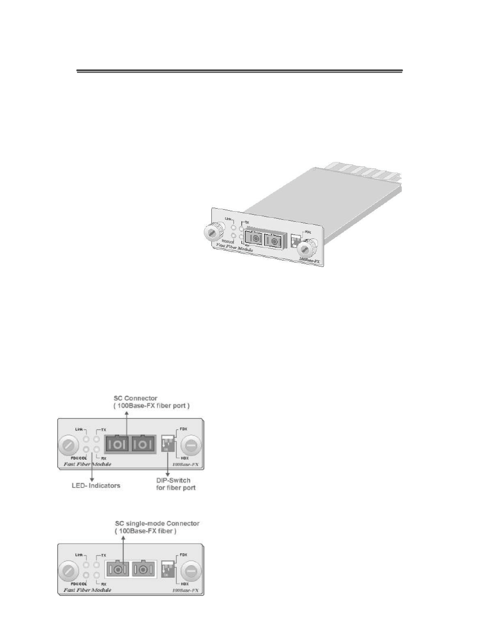 Optional fiber modules | Milan Technology MIL-S2400 User Manual | Page 10 / 16