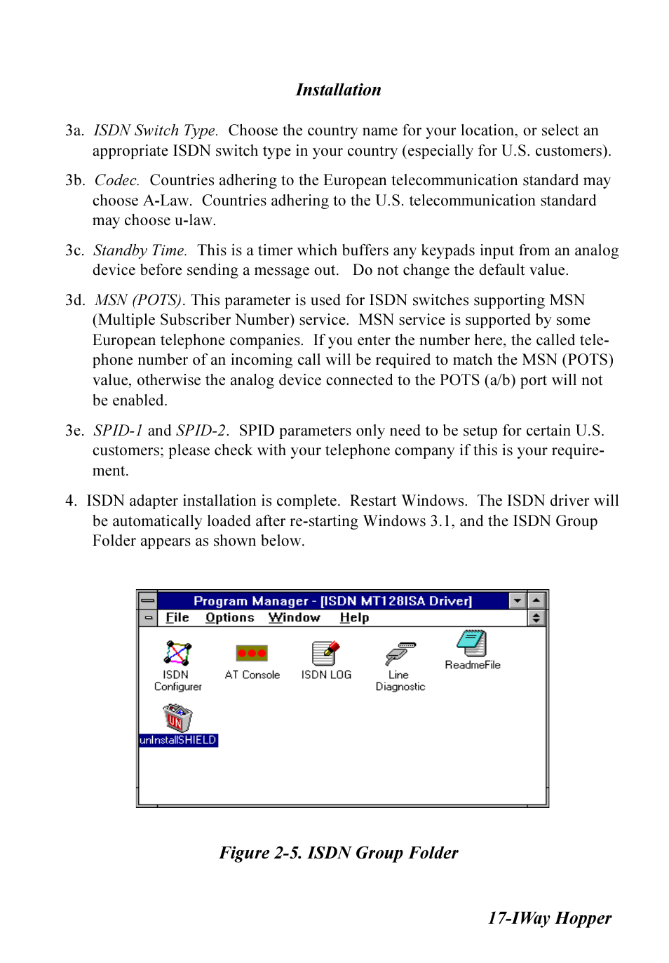 Multitech IWAY MT128ISA-SV User Manual | Page 17 / 117