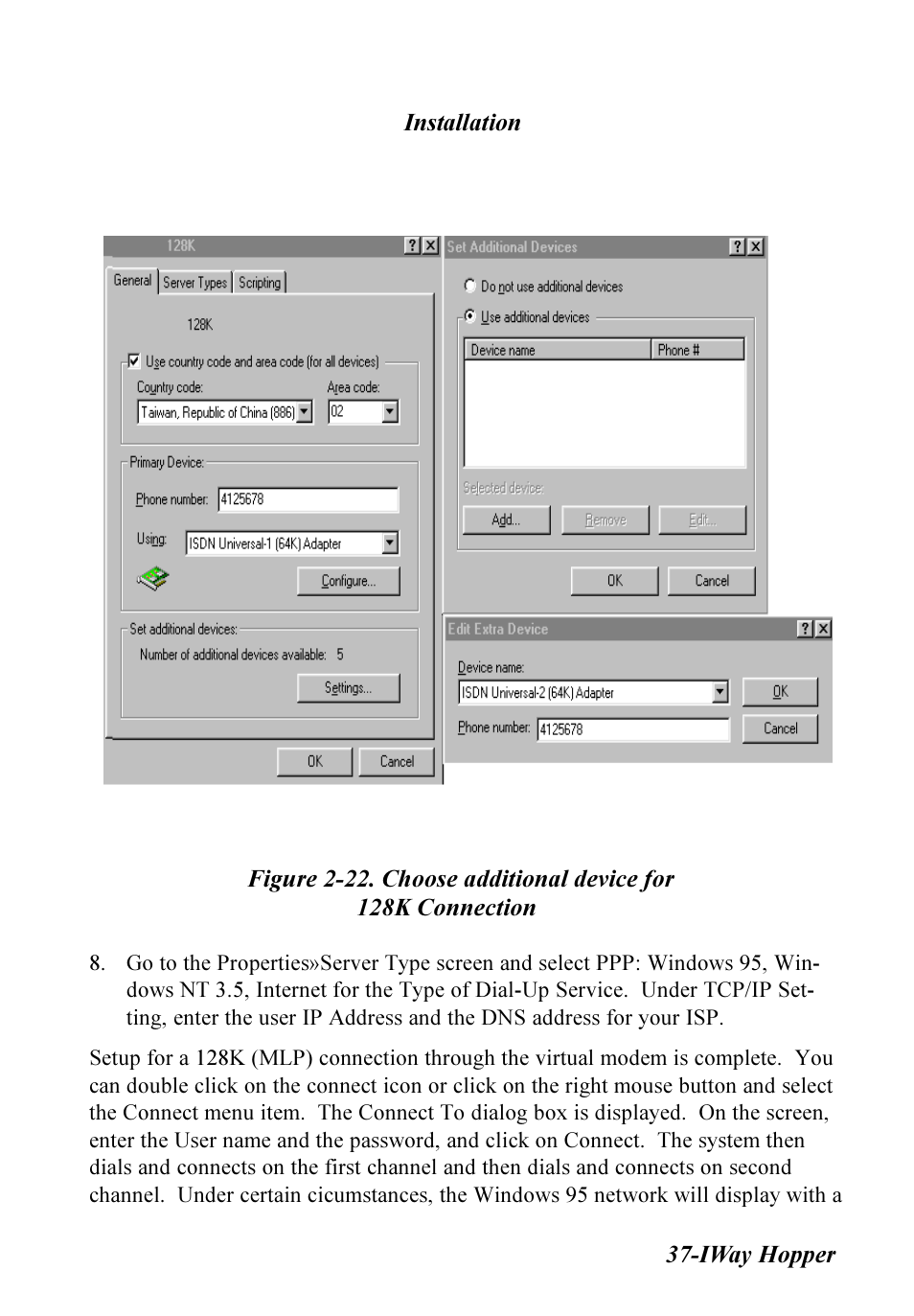 Multitech IWAY MT128ISA-SV User Manual | Page 37 / 117