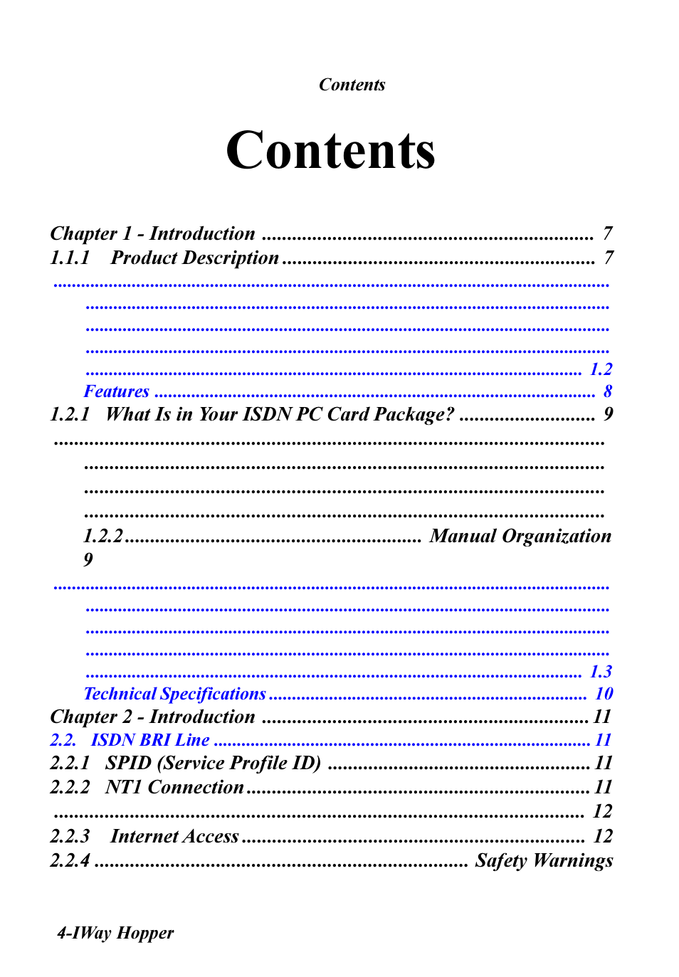 Multitech IWAY MT128ISA-SV User Manual | Page 4 / 117