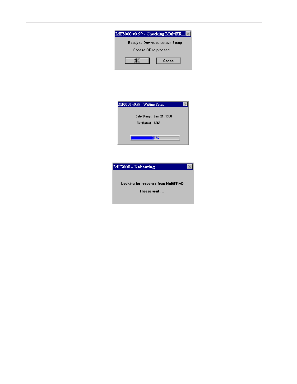 Multitech MULTIFRAD 3100 User Manual | Page 24 / 98