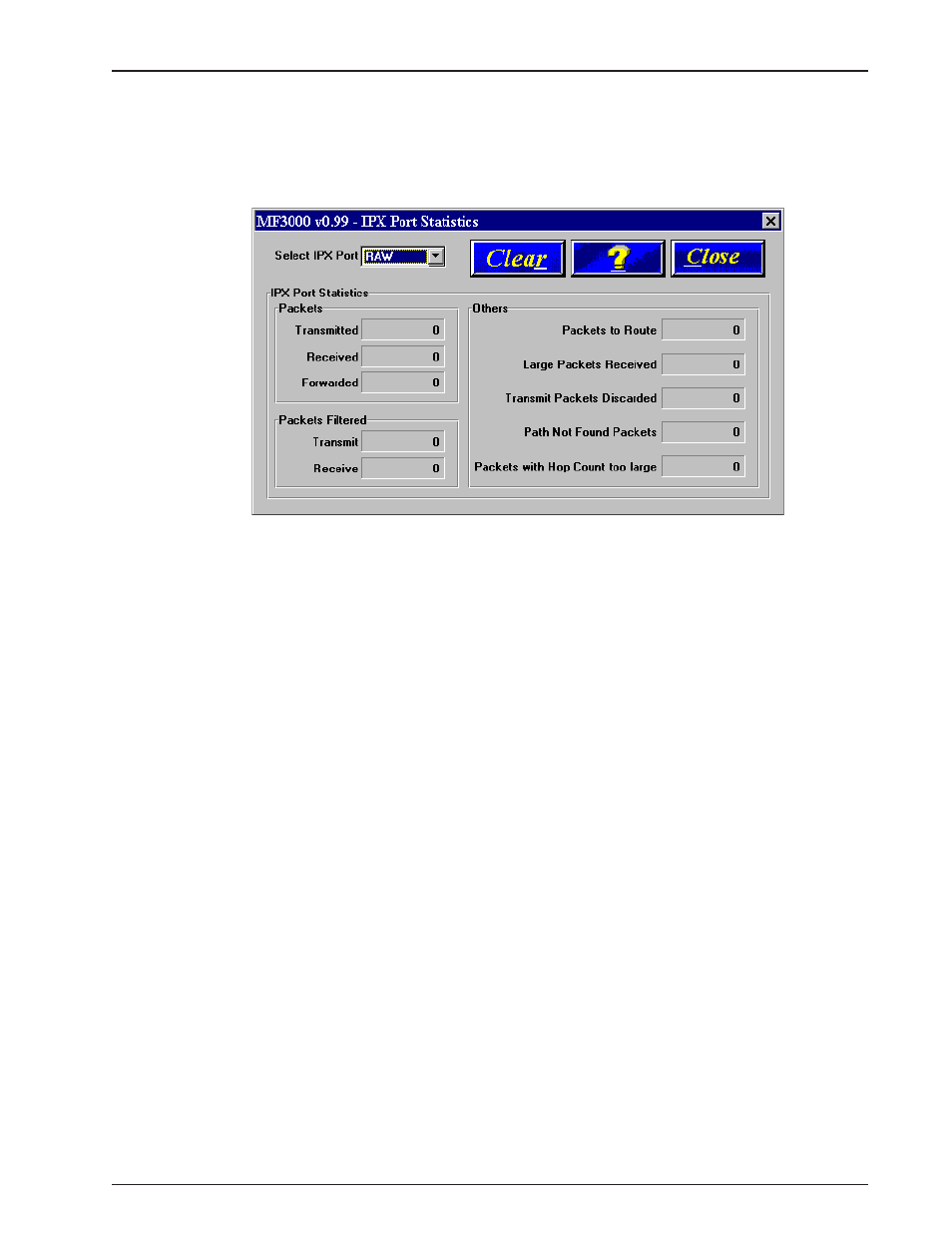 Ipx port statistics | Multitech MULTIFRAD 3100 User Manual | Page 37 / 98