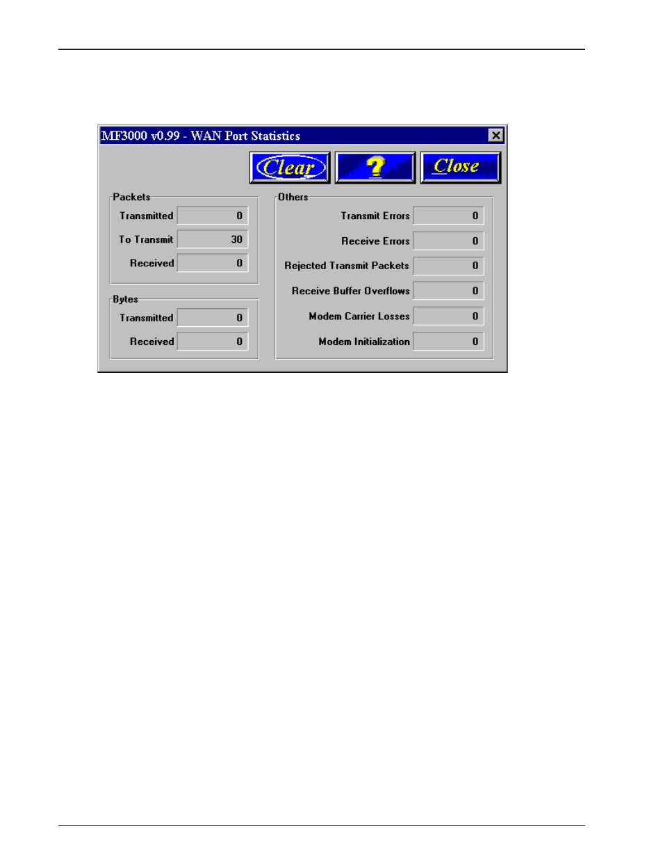 Wan statistics | Multitech MULTIFRAD 3100 User Manual | Page 40 / 98