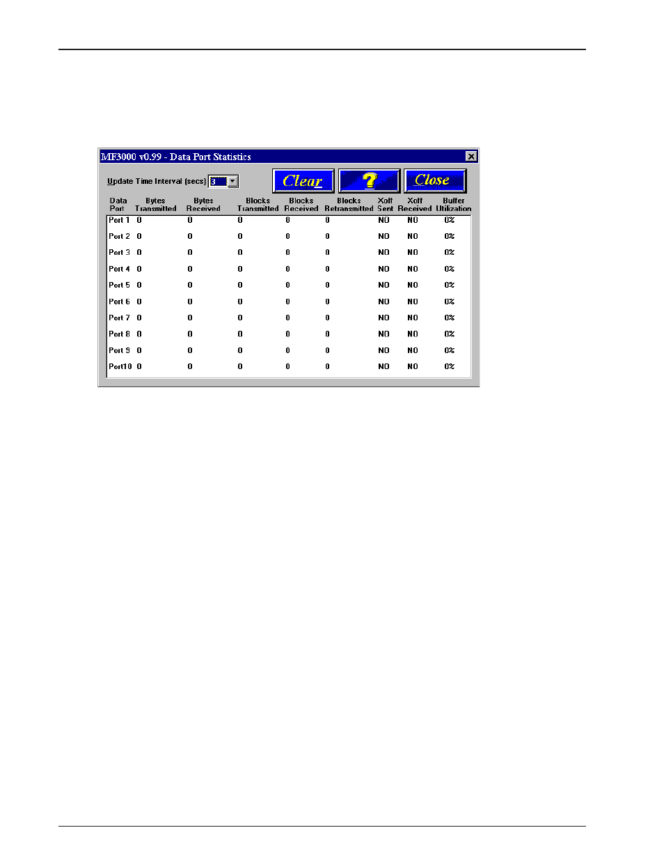 Data port statistics | Multitech MULTIFRAD 3100 User Manual | Page 42 / 98