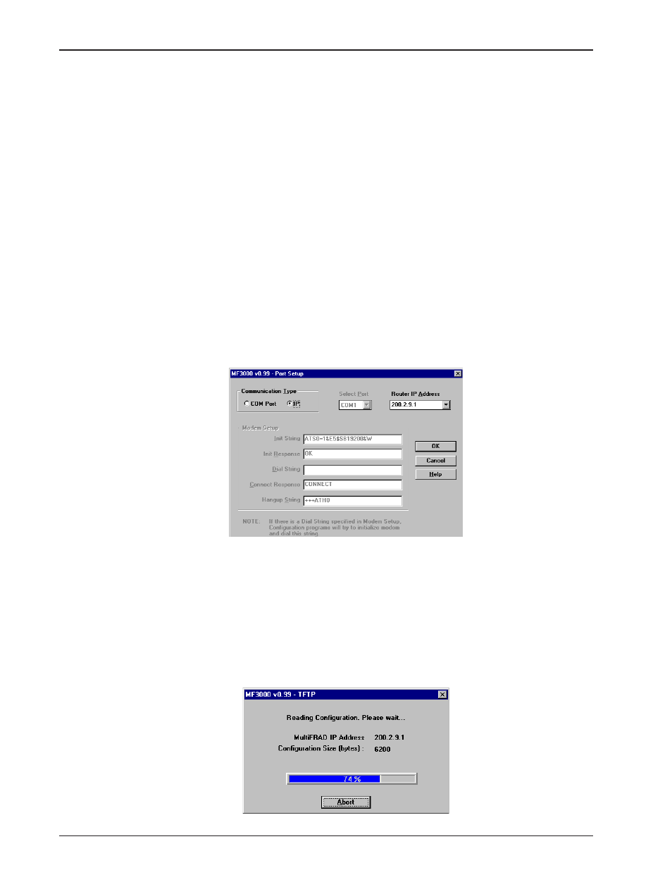 Lan-based remote configuration, Windows sockets compliant tcp/ip stack | Multitech MULTIFRAD 3100 User Manual | Page 56 / 98