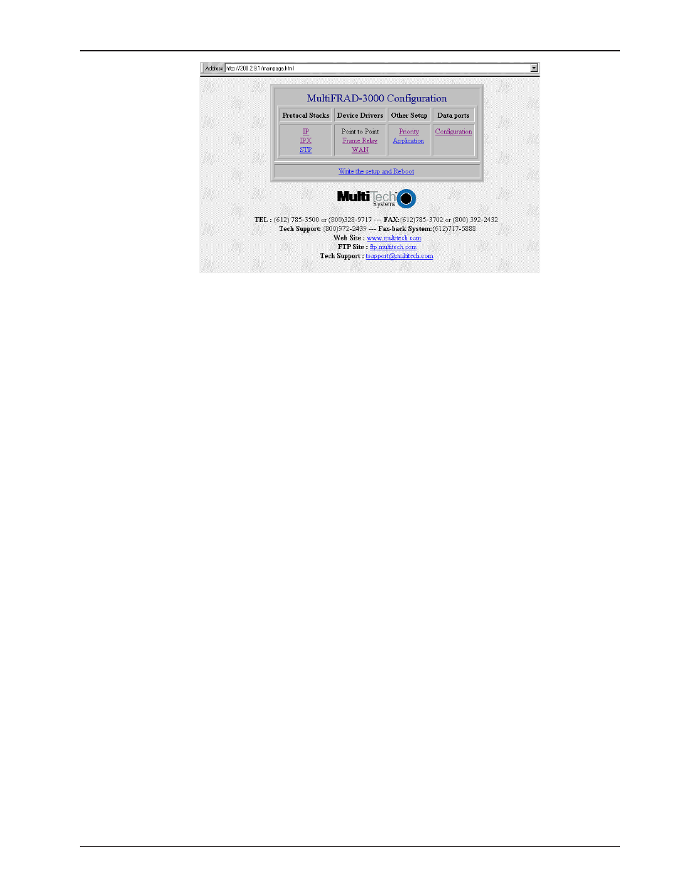 Multitech MULTIFRAD 3100 User Manual | Page 63 / 98
