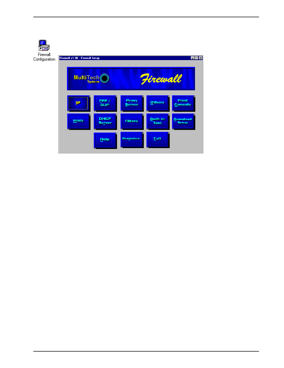 Firewall configuration | Multitech PROXYSERVER MTPSR1-120 User Manual | Page 31 / 60