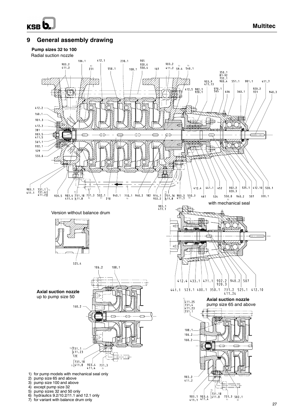 Multitec, 9 general assembly drawing | Multitech 1777.8/7-10 G3 User Manual | Page 27 / 32