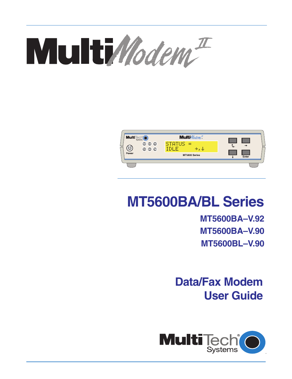 Multitech MULTIMODEMII MT5600BAV.90 User Manual | 66 pages