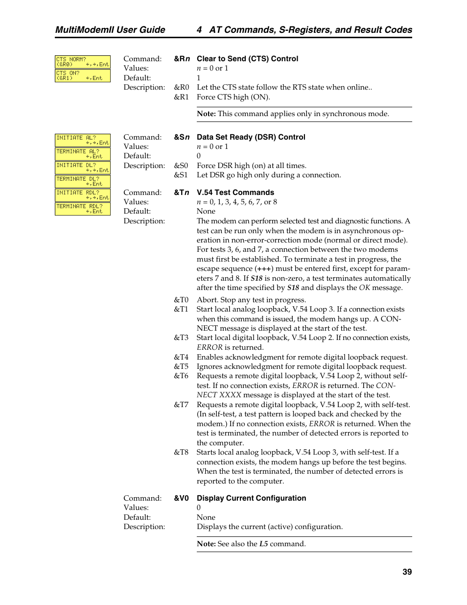 4 at commands, s-registers, and result codes, Multimodemii user guide | Multitech MULTI MODEM II MT5600BA User Manual | Page 45 / 113