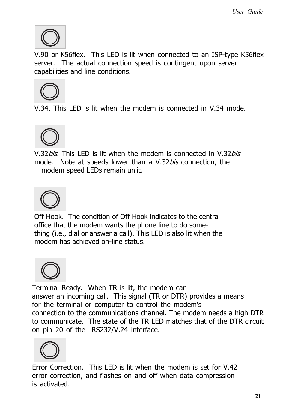 Multitech V.90/K56FLEX MT5600ZDXV User Manual | Page 21 / 98
