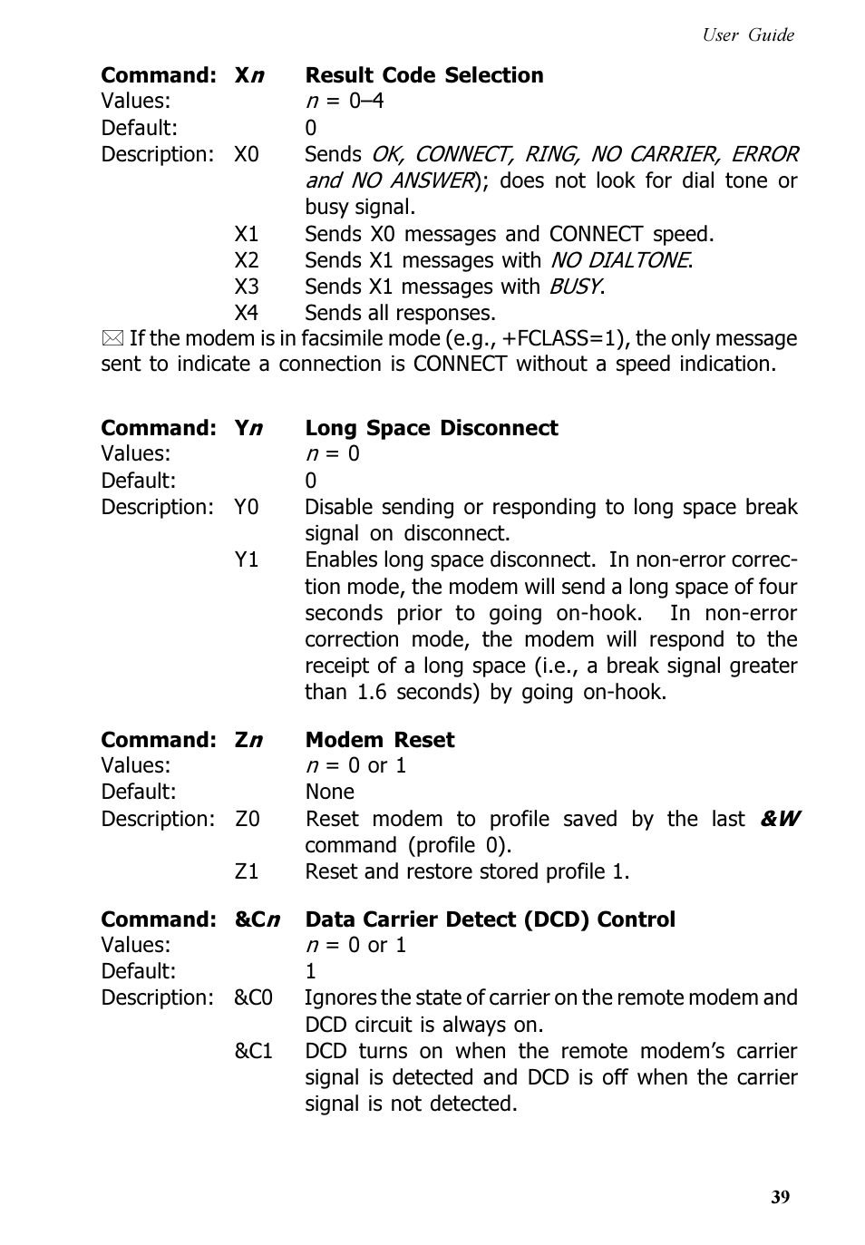 Multitech V.90/K56FLEX MT5600ZDXV User Manual | Page 39 / 98