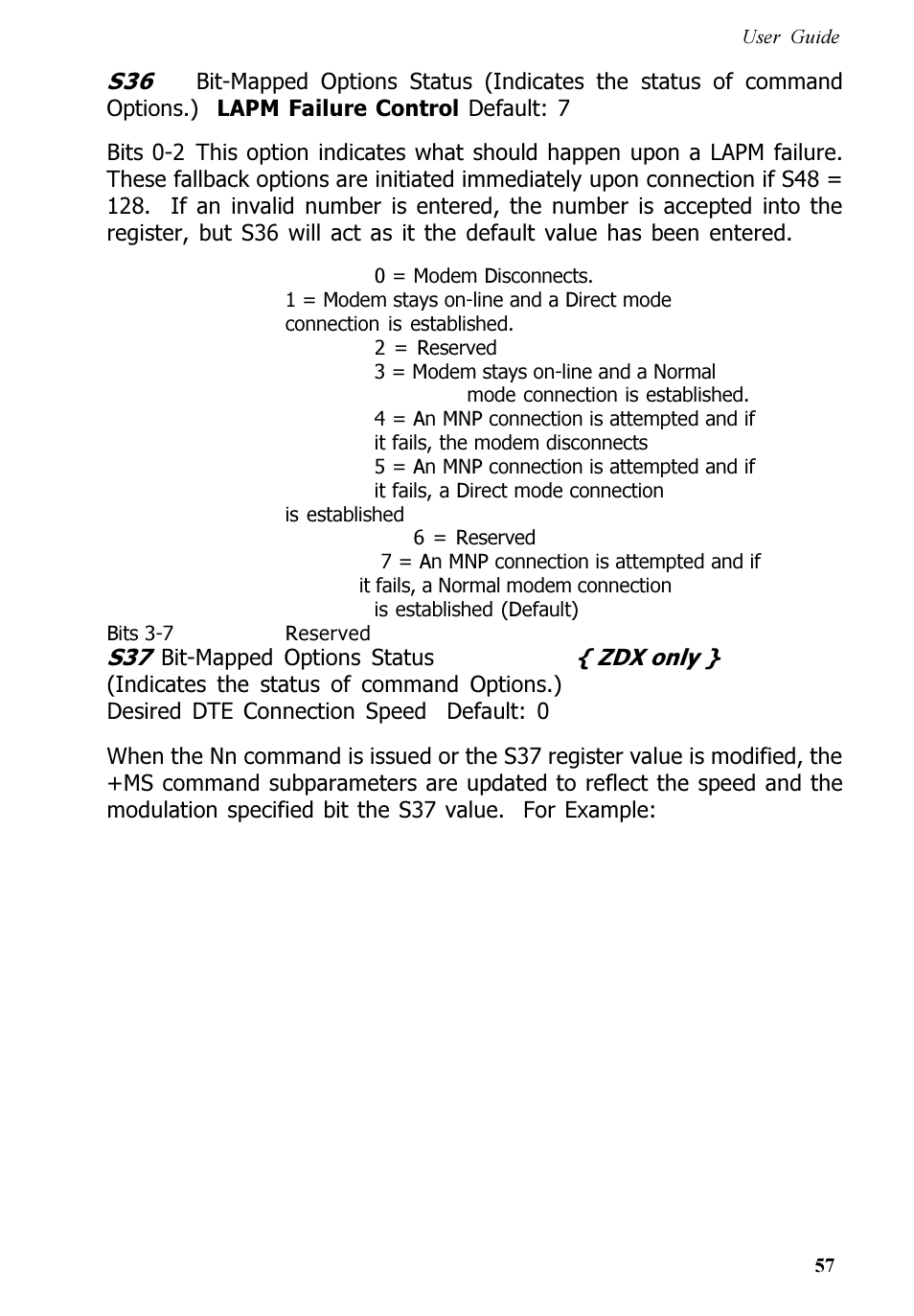 Multitech V.90/K56FLEX MT5600ZDXV User Manual | Page 57 / 98