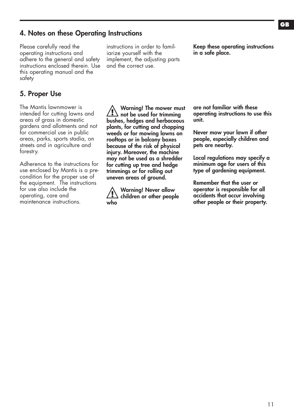Mantis 811103 User Manual | Page 11 / 41
