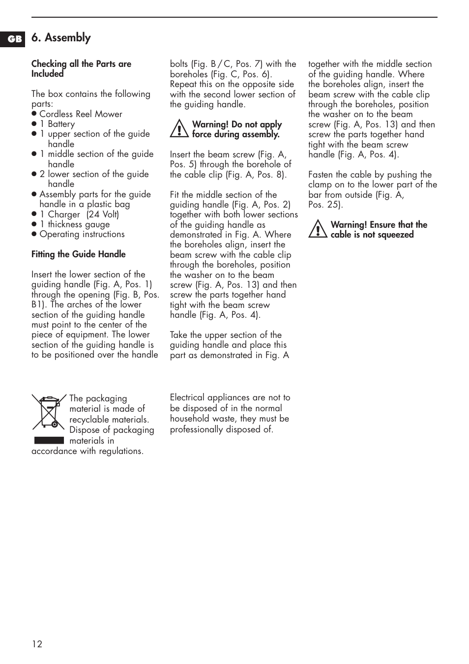 Assembly | Mantis 811103 User Manual | Page 12 / 41