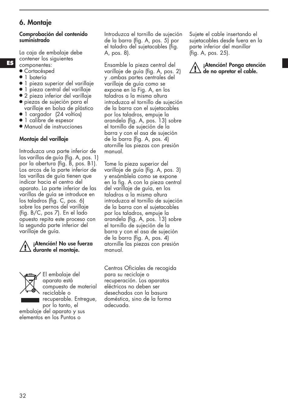 Mantis 811103 User Manual | Page 32 / 41