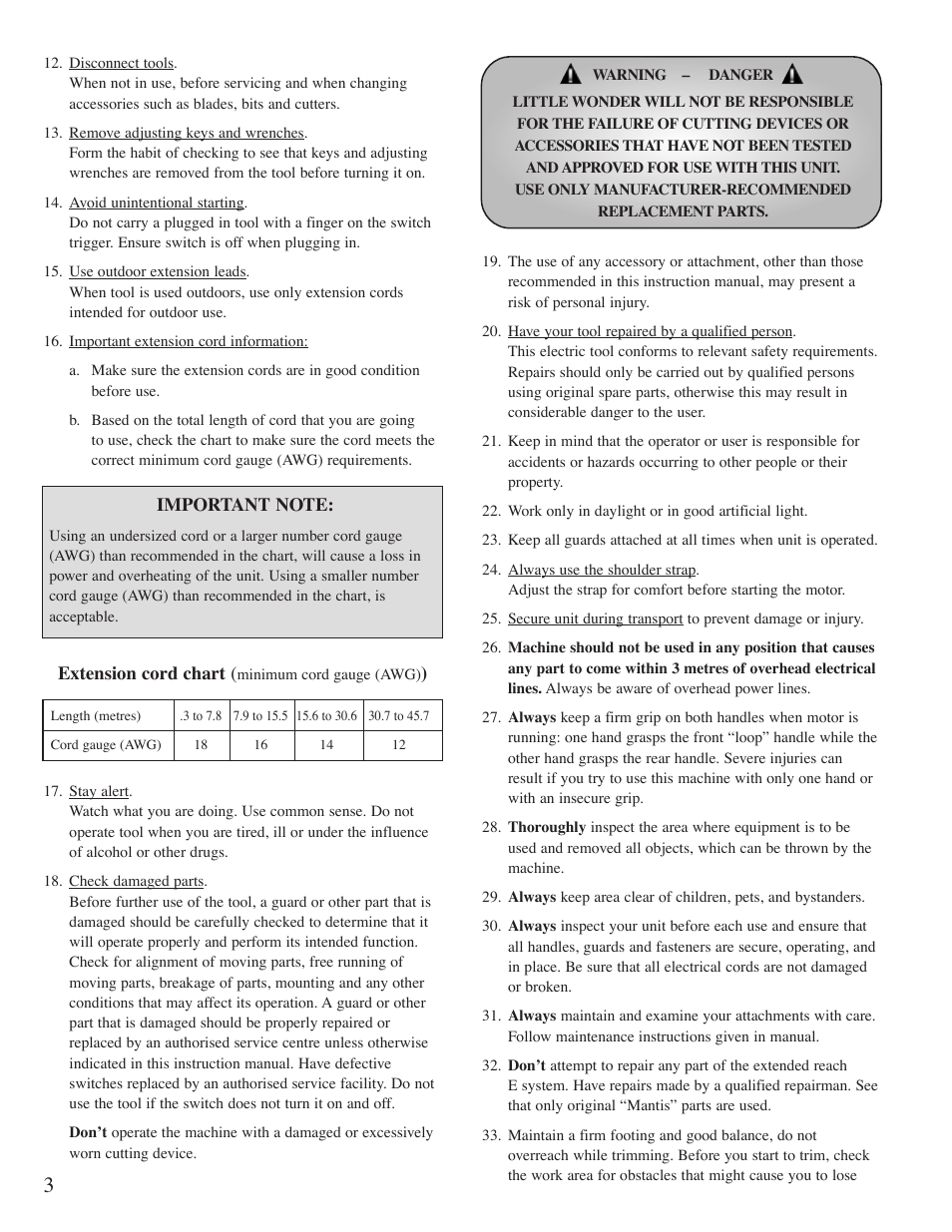Mantis Power Head E System User Manual | Page 4 / 9