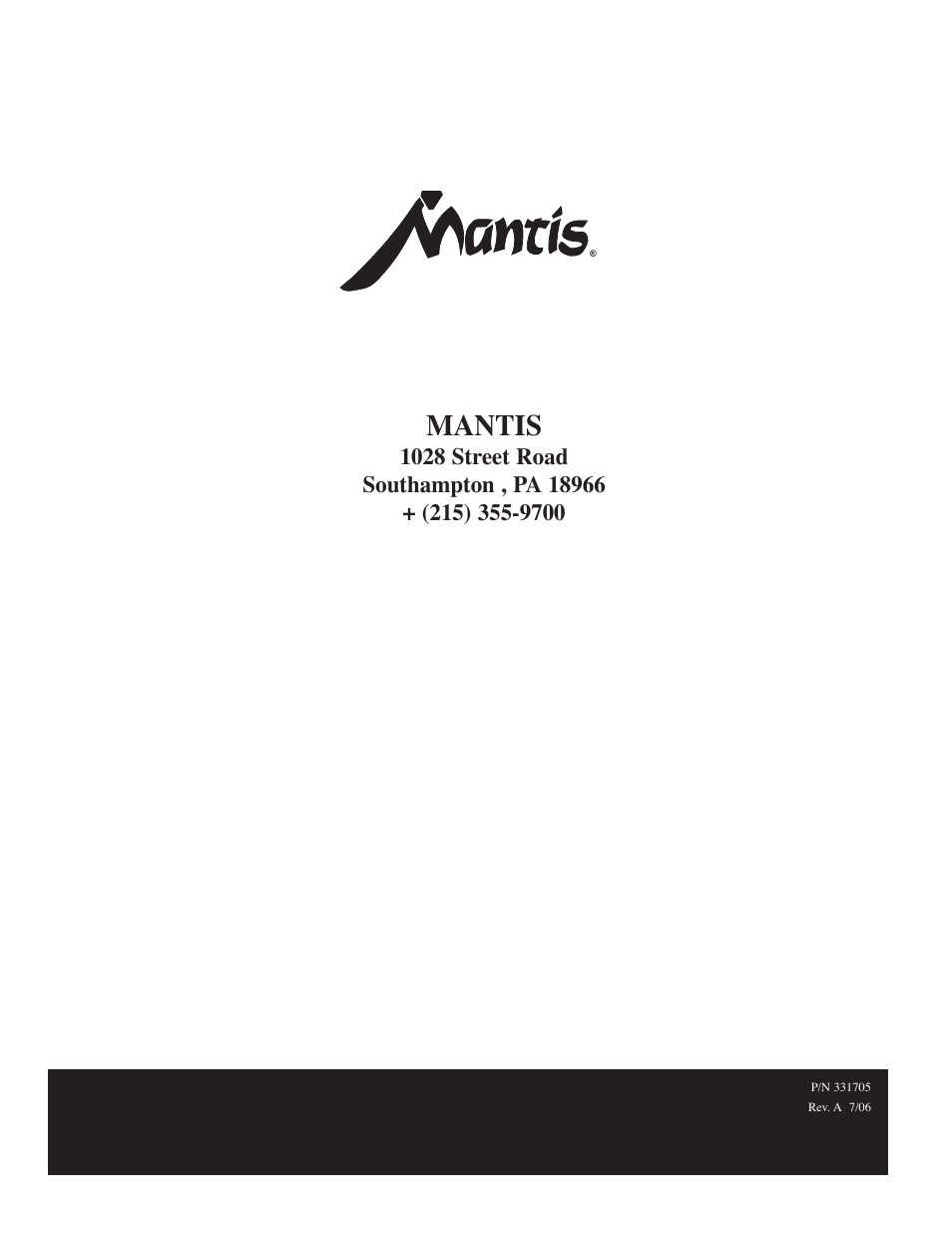 Mantis | Mantis Power Head E System User Manual | Page 9 / 9