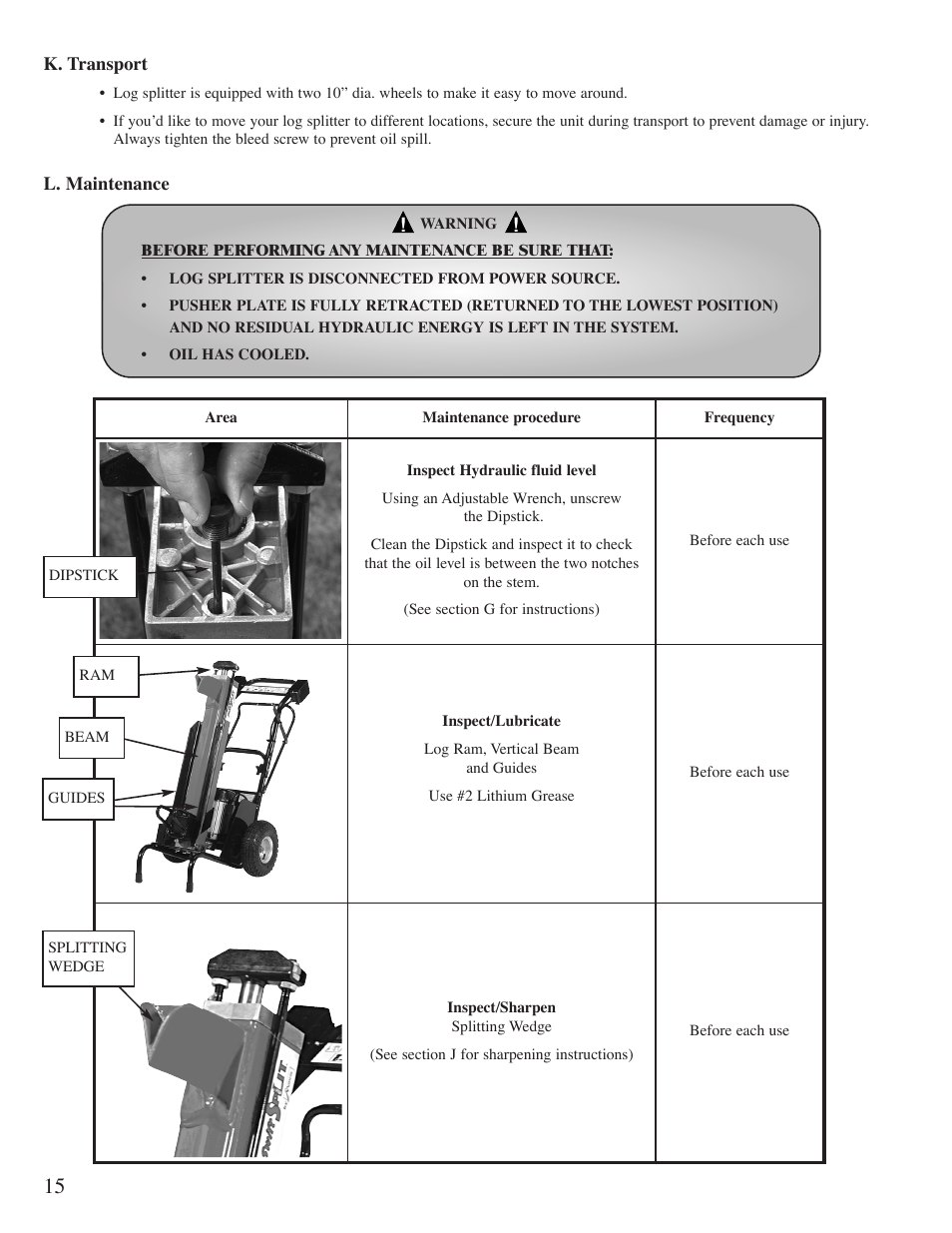 Mantis Swift Split User Manual | Page 16 / 21