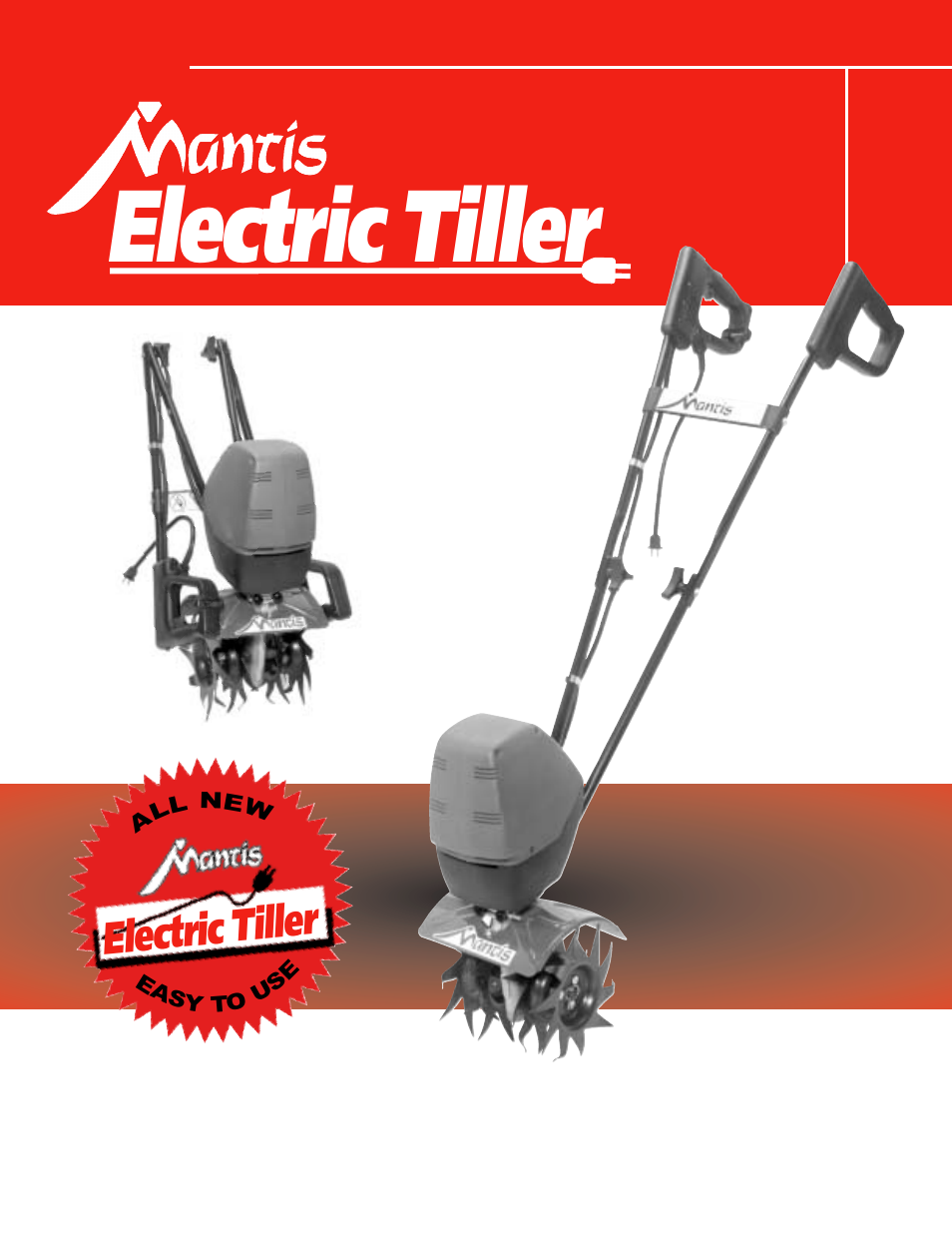 Mantis ElectricTiller User Manual | 20 pages