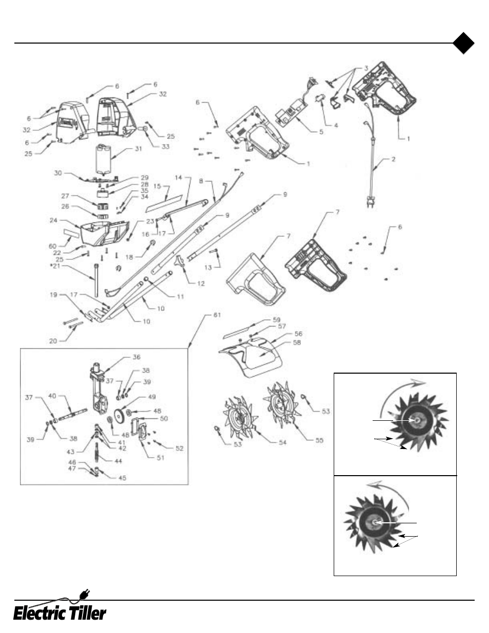 Electric tiller | Mantis ElectricTiller User Manual | Page 17 / 20