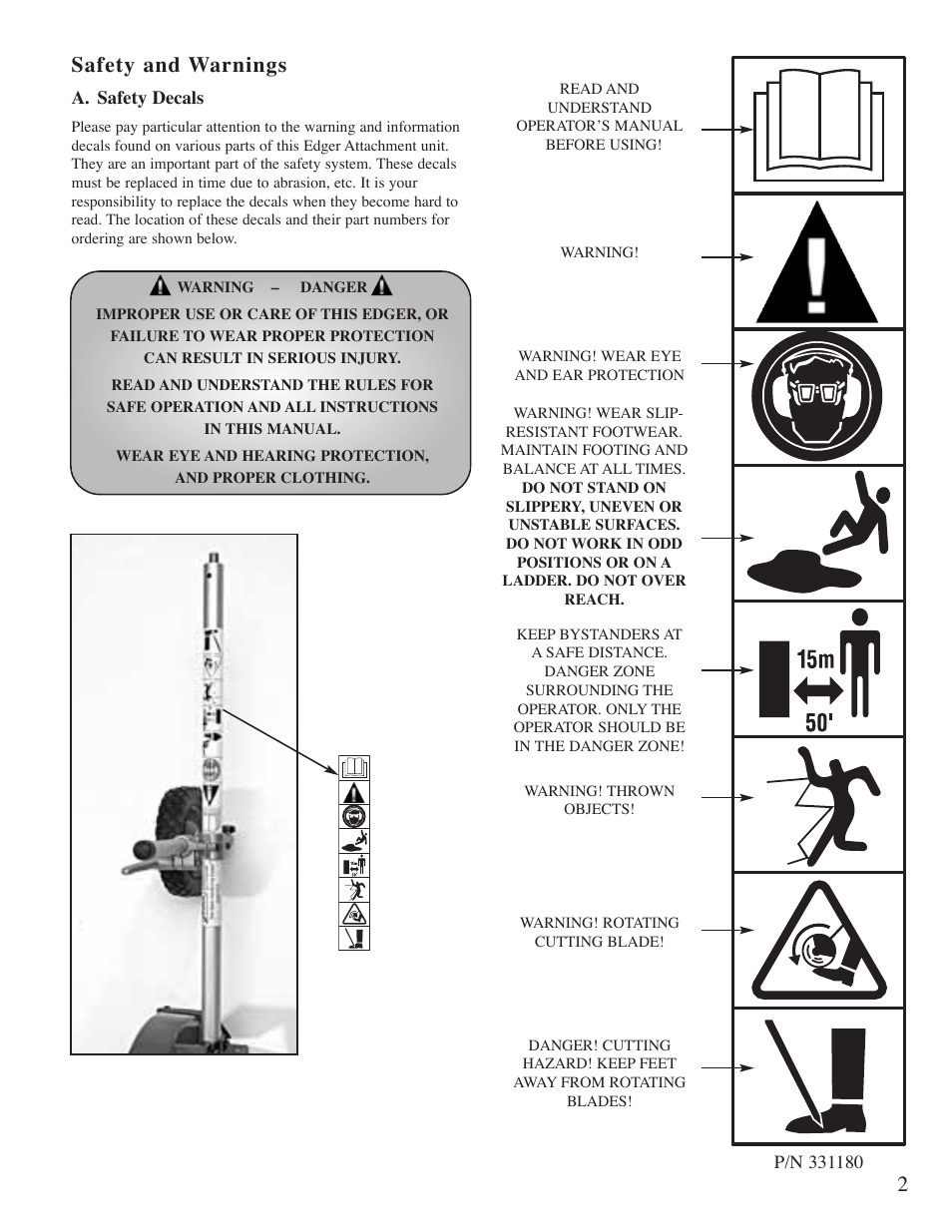 2safety and warnings | Mantis "E" System User Manual | Page 3 / 14