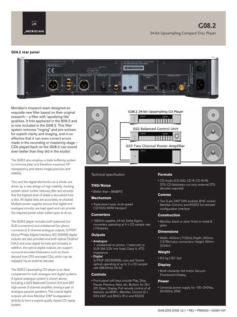 G08.2 | Meridian America G08.2 User Manual | Page 2 / 2
