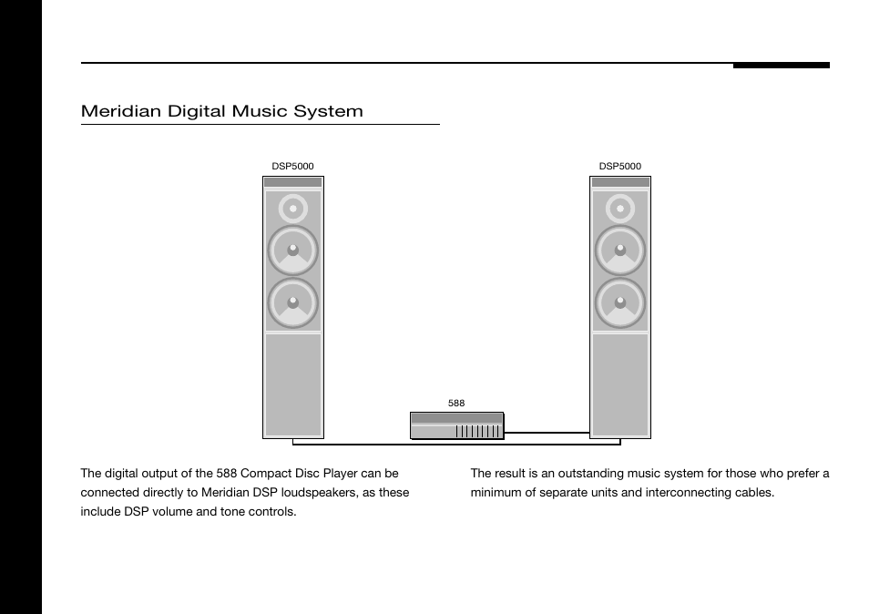 Meridian digital music system | Meridian America 588 User Manual | Page 9 / 41