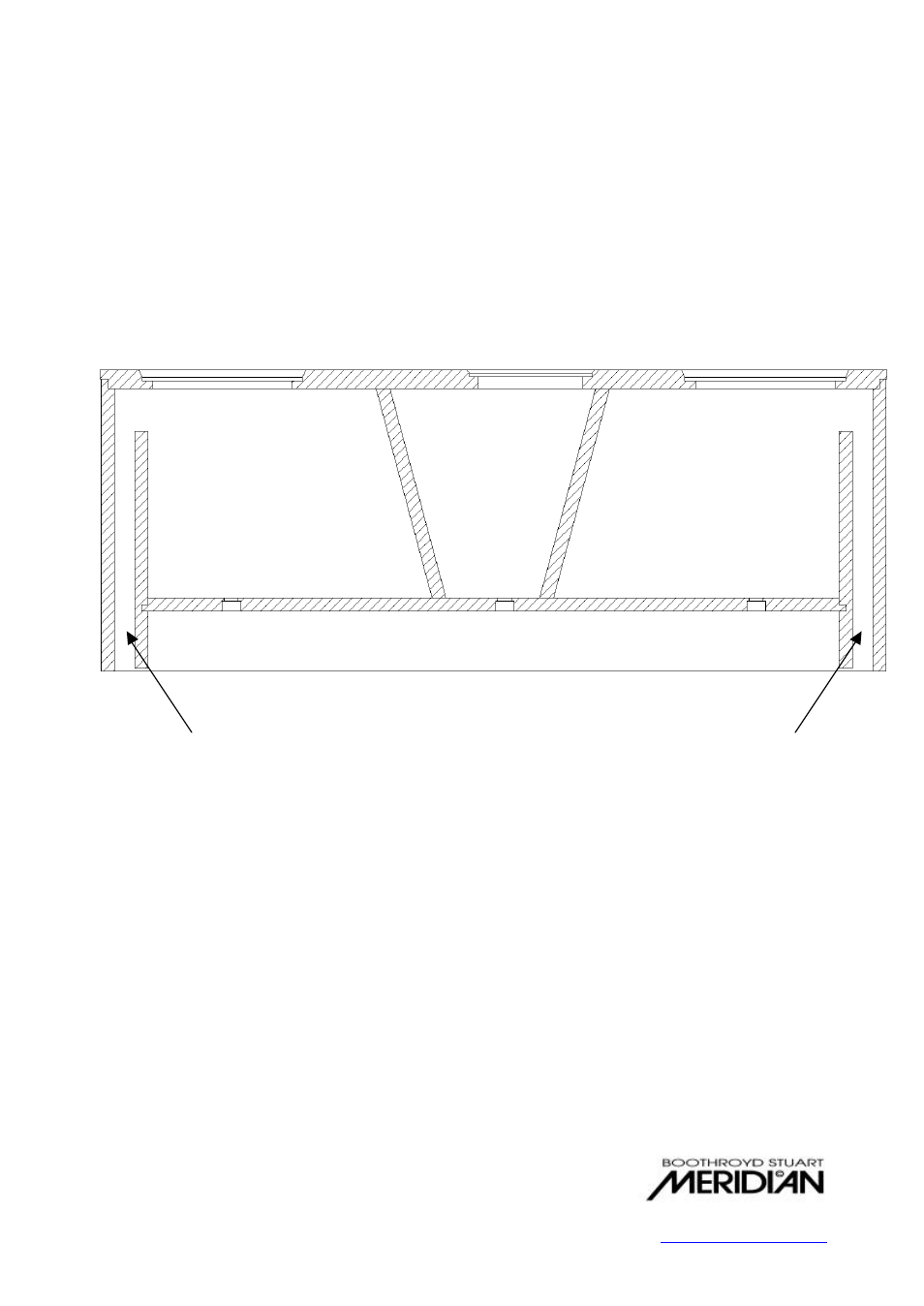 Dsp5500hc, Bass enclosure, Isolated electronics enclosure | Meridian America DSP5500HC User Manual | Page 2 / 2