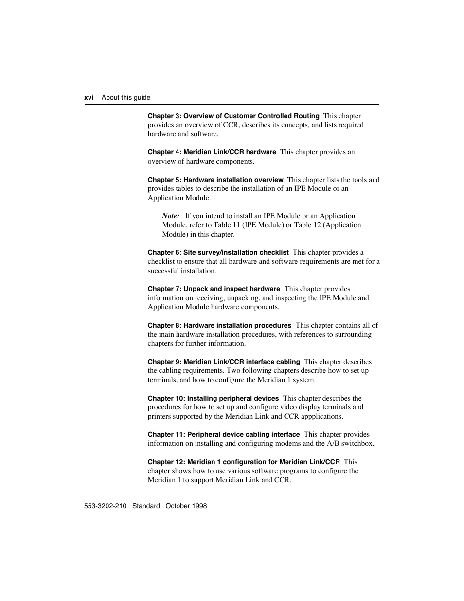 Meridian America Link/Customer Controlled Routing User Manual | Page 16 / 595