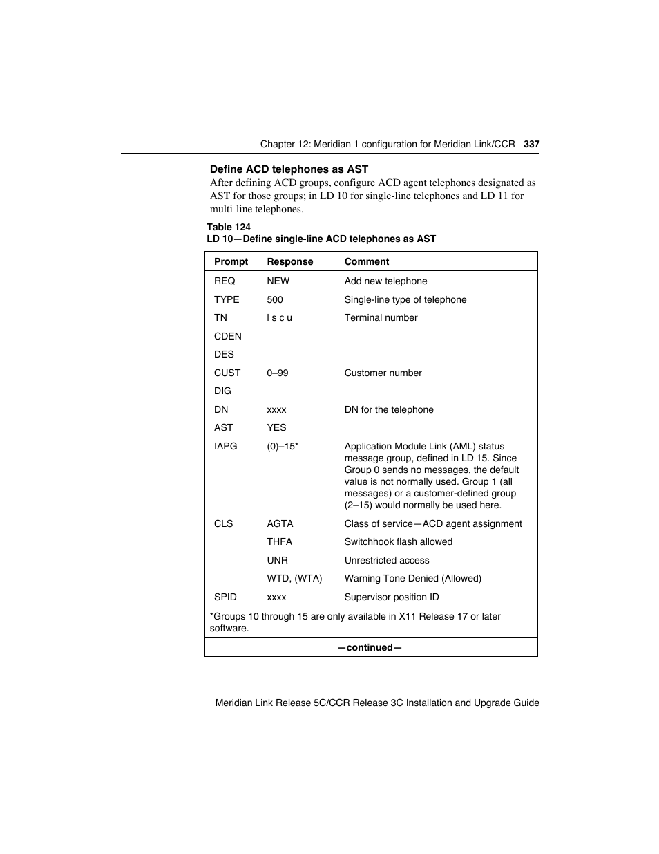 Meridian America Link/Customer Controlled Routing User Manual | Page 355 / 595