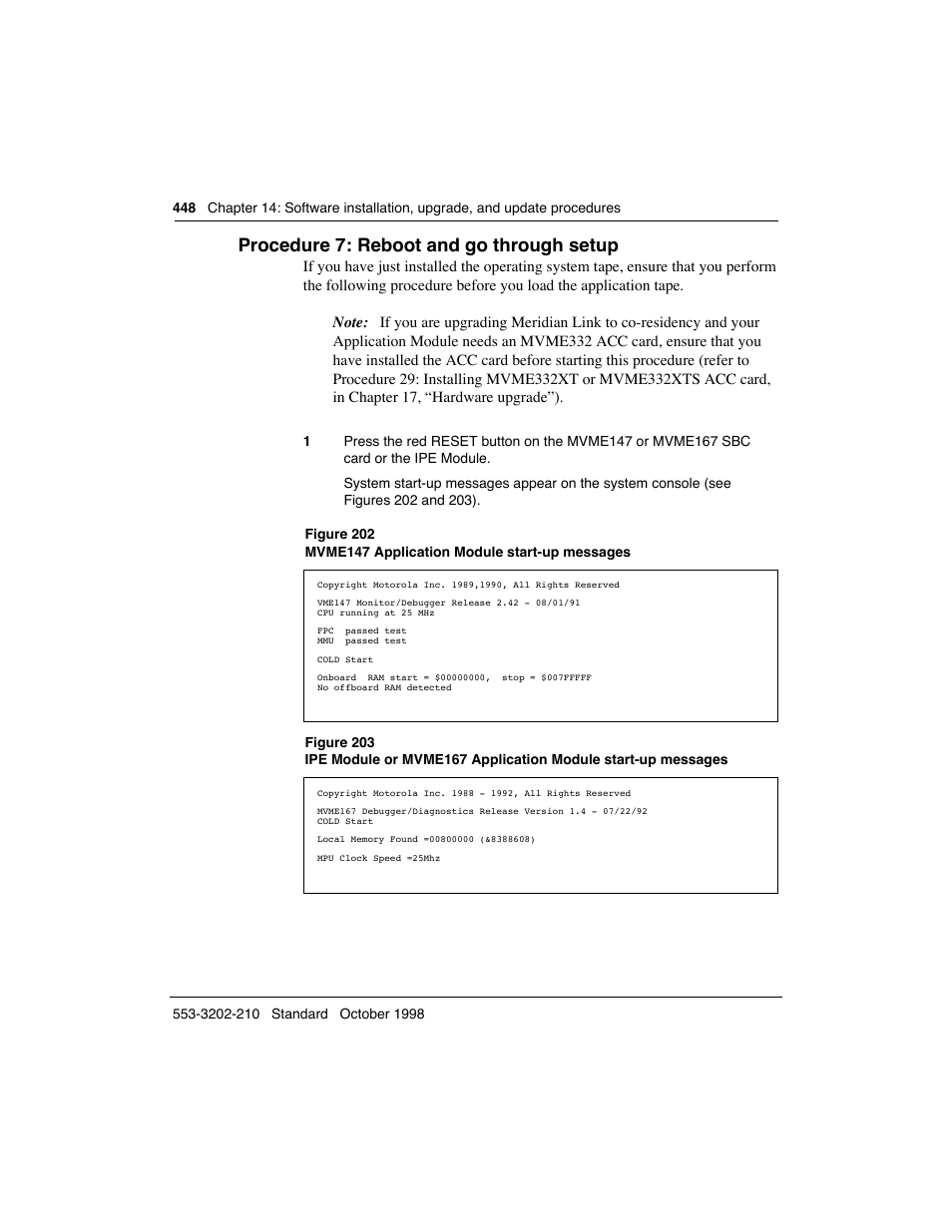 Procedure 7: reboot and go through setup | Meridian America Link/Customer Controlled Routing User Manual | Page 466 / 595