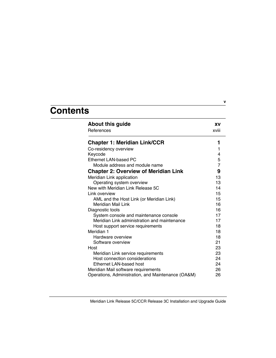 Meridian America Link/Customer Controlled Routing User Manual | Page 5 / 595