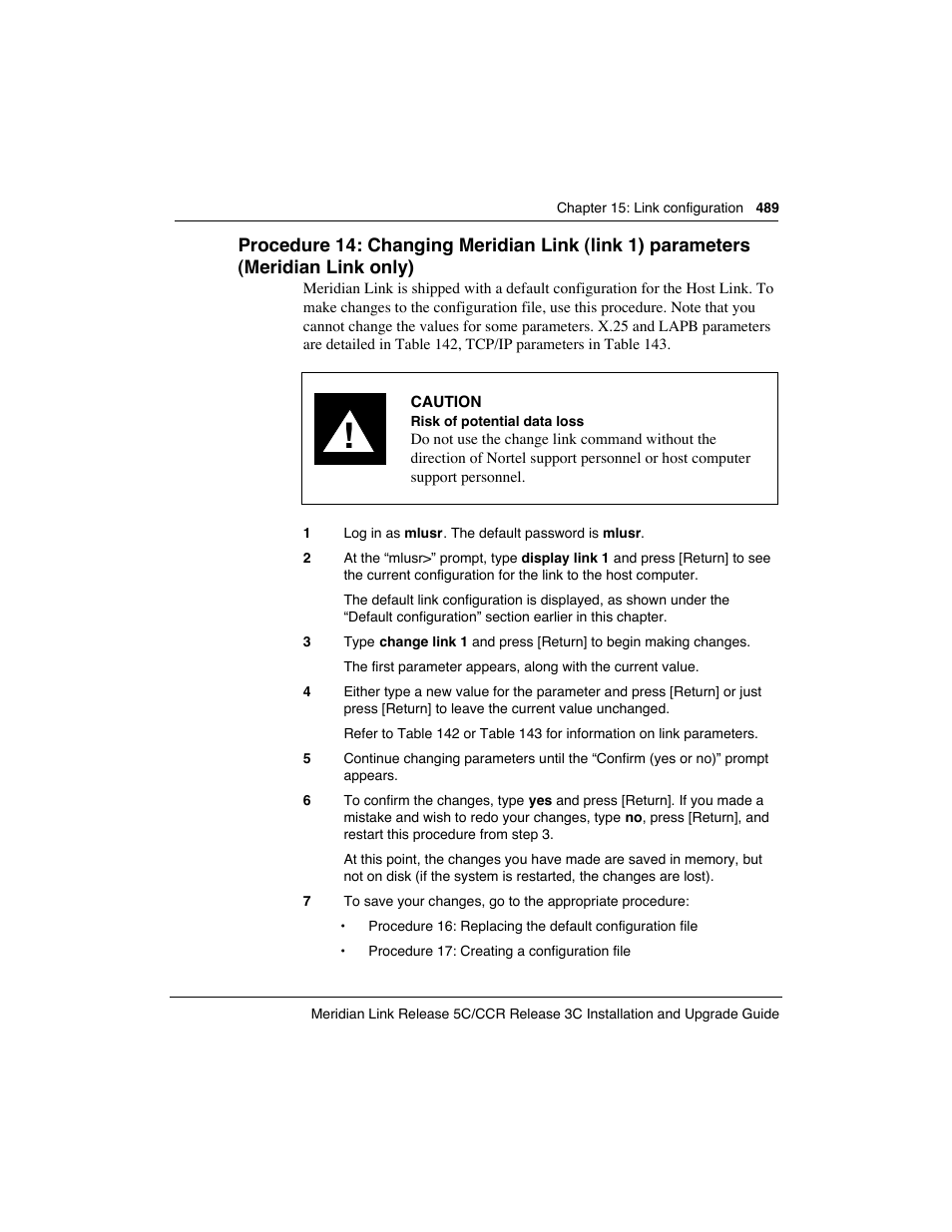Meridian America Link/Customer Controlled Routing User Manual | Page 507 / 595