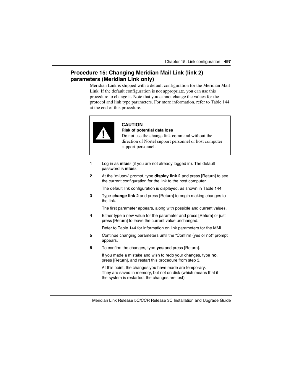 Meridian America Link/Customer Controlled Routing User Manual | Page 515 / 595