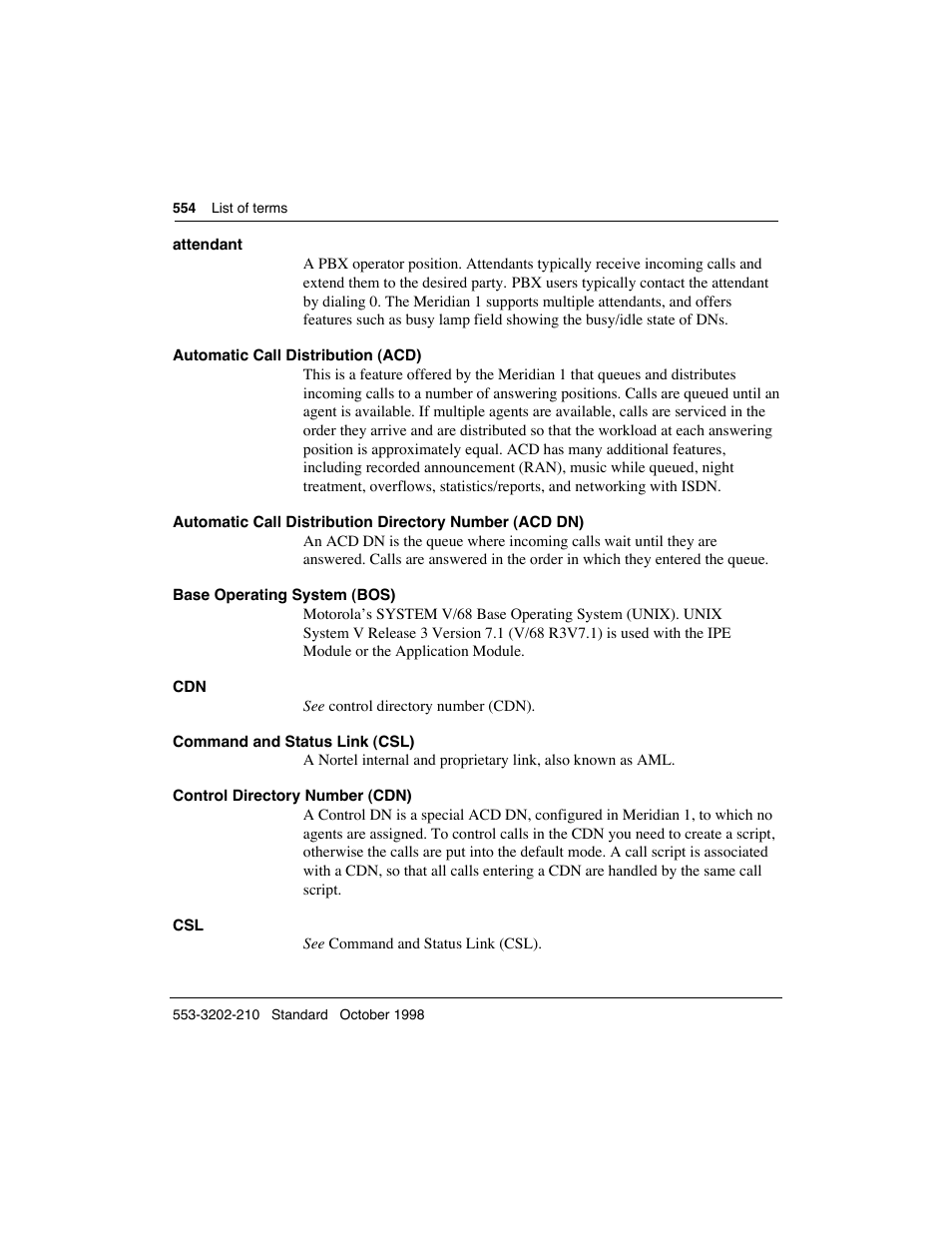 Meridian America Link/Customer Controlled Routing User Manual | Page 572 / 595