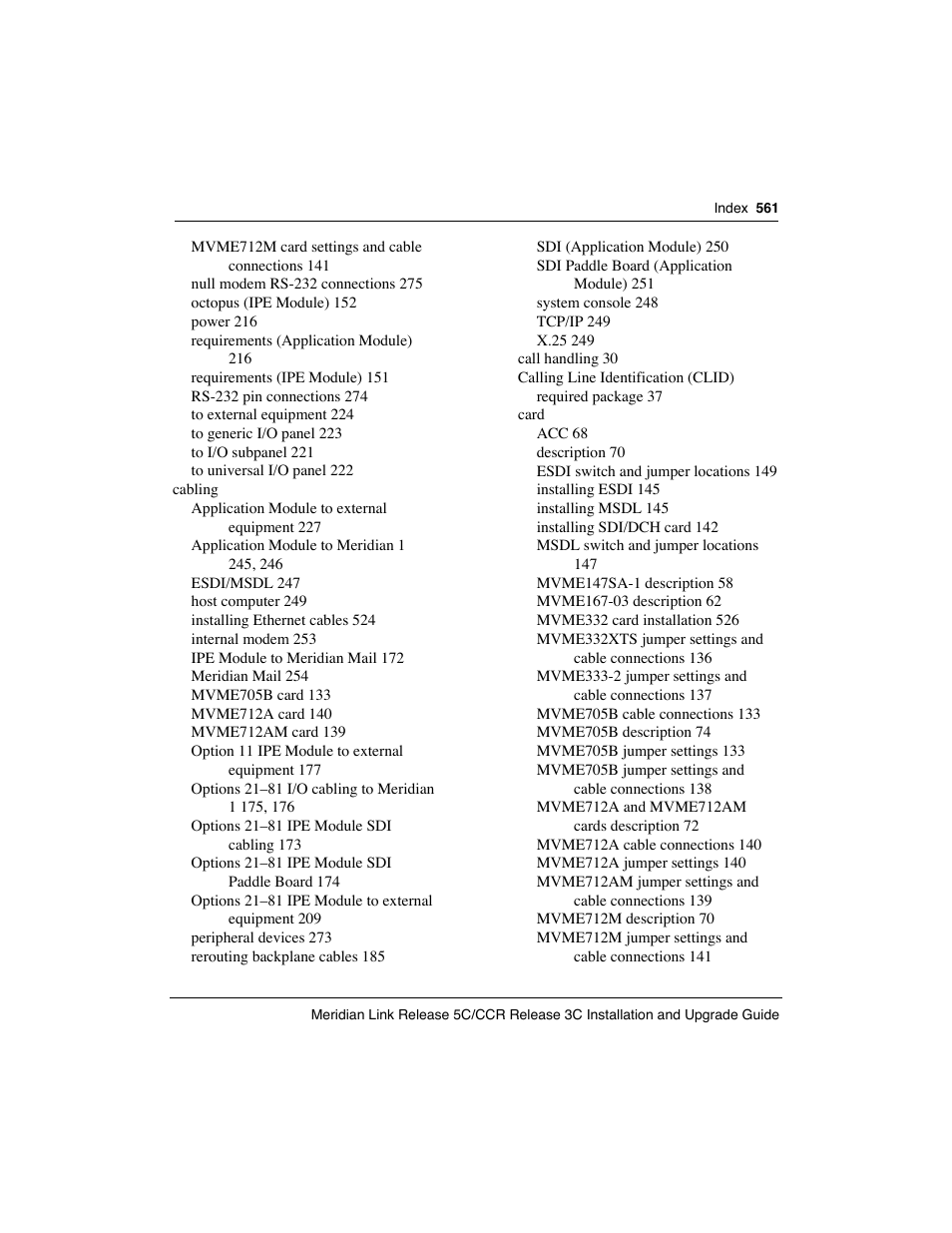 Meridian America Link/Customer Controlled Routing User Manual | Page 579 / 595