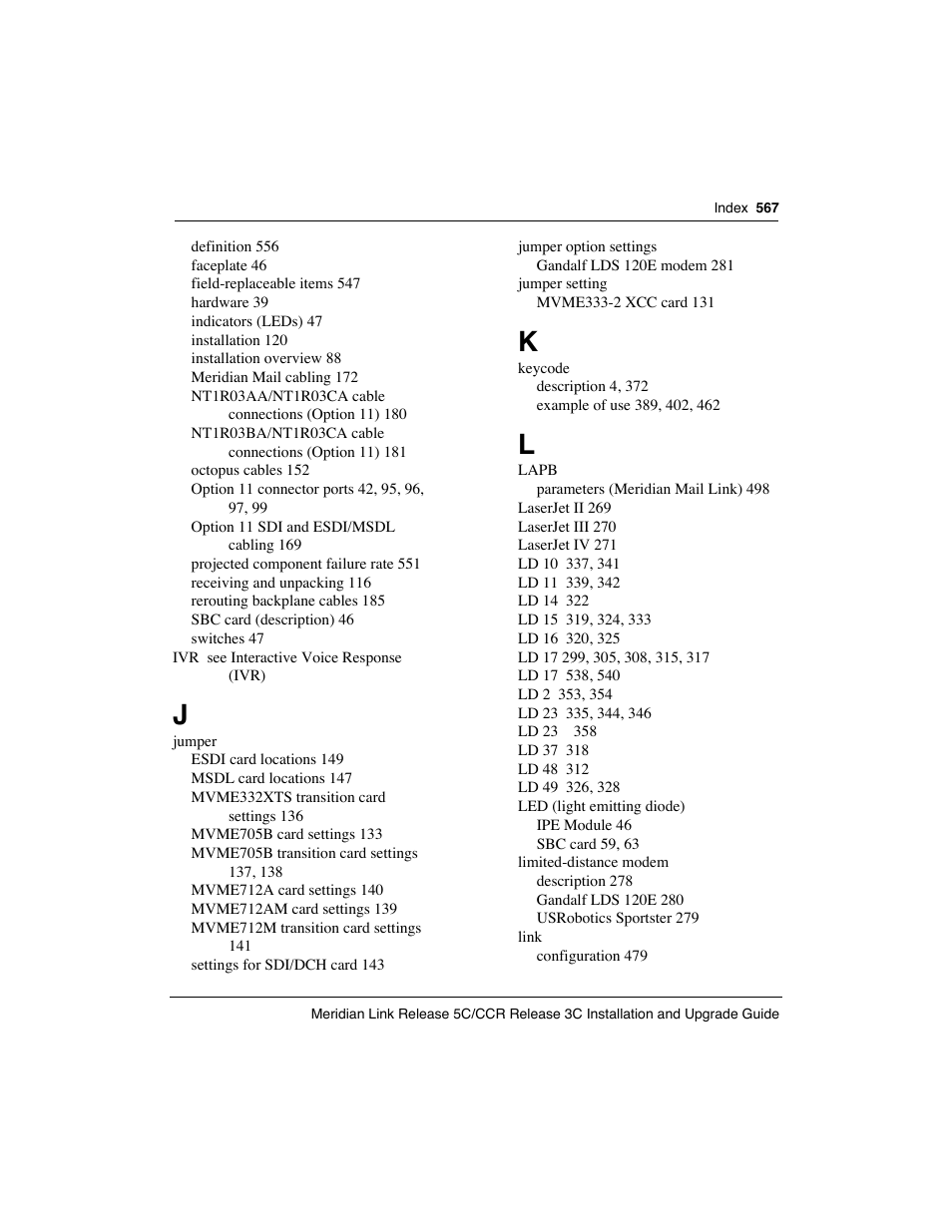 Meridian America Link/Customer Controlled Routing User Manual | Page 585 / 595