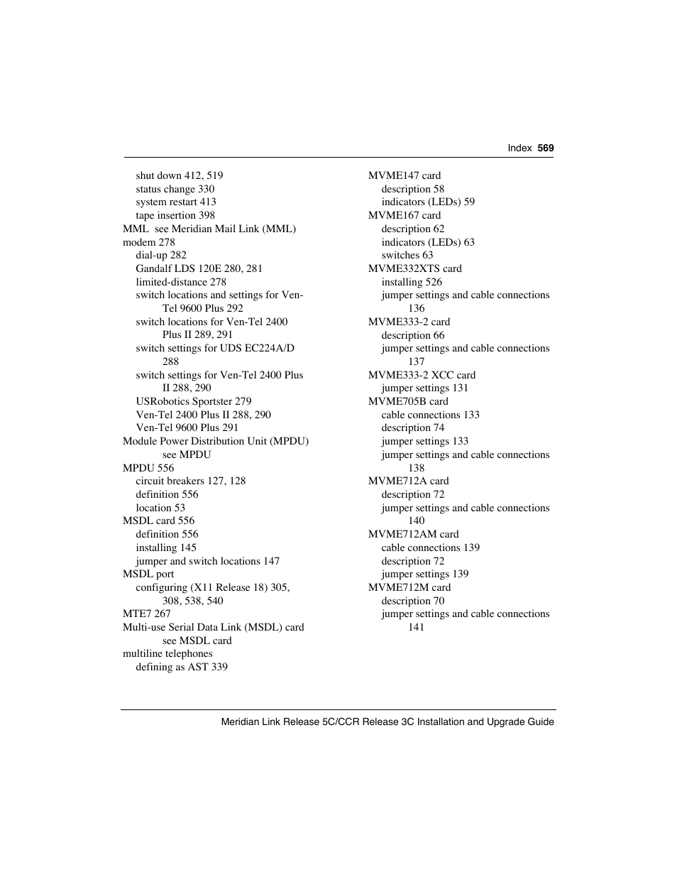 Meridian America Link/Customer Controlled Routing User Manual | Page 587 / 595
