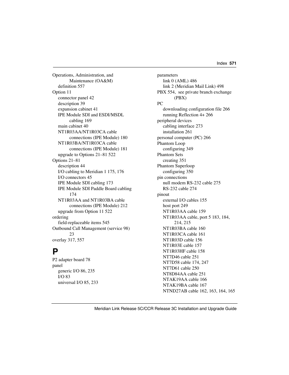 Meridian America Link/Customer Controlled Routing User Manual | Page 589 / 595