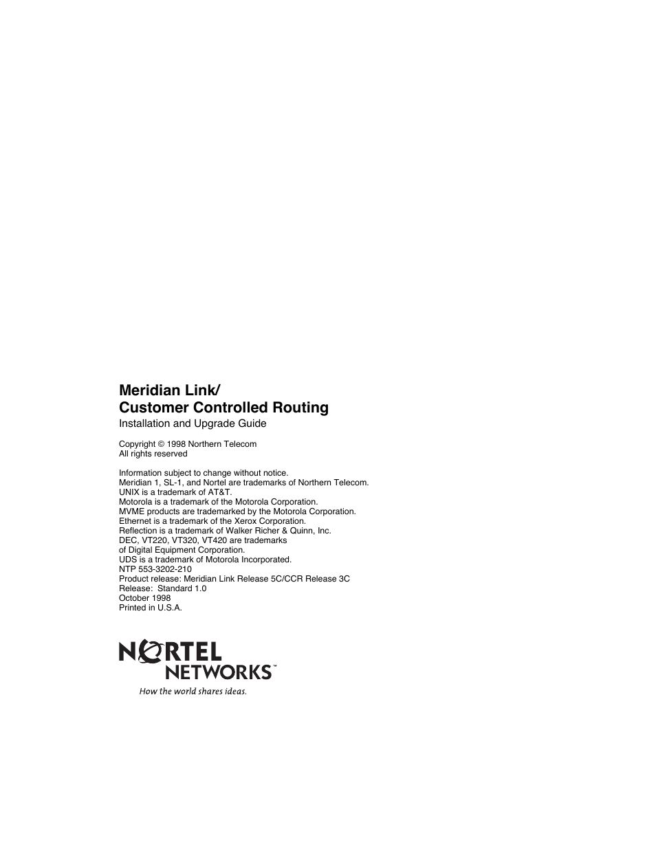 Back, Meridian link/ customer controlled routing | Meridian America Link/Customer Controlled Routing User Manual | Page 595 / 595